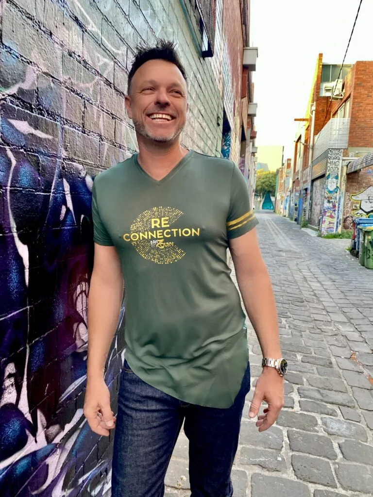 BraZouky Tee — "Re-Connection" — photo 1